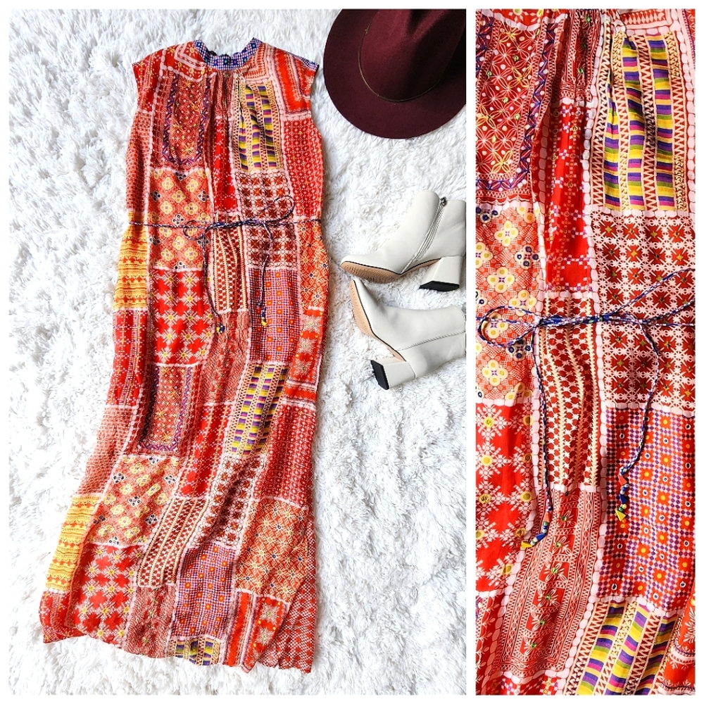 NWOT Anthropologie Tanvi Kedia Patchwork Maxi Dress - Picture 2 of 9